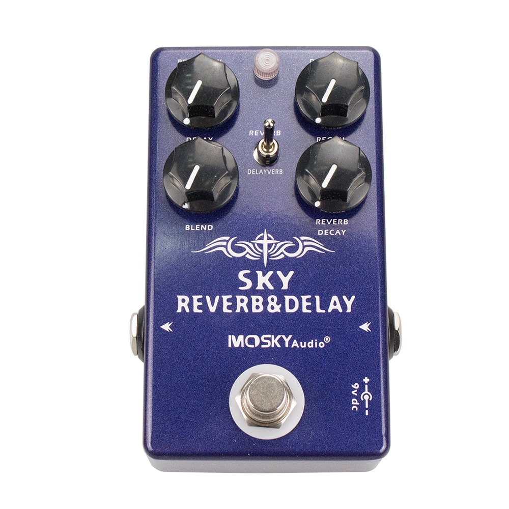 Pedaal Guitarra Gutiar Effect Pedaal Overdirve Vervorming Delay Reverb Pedaal: SKY REVERB