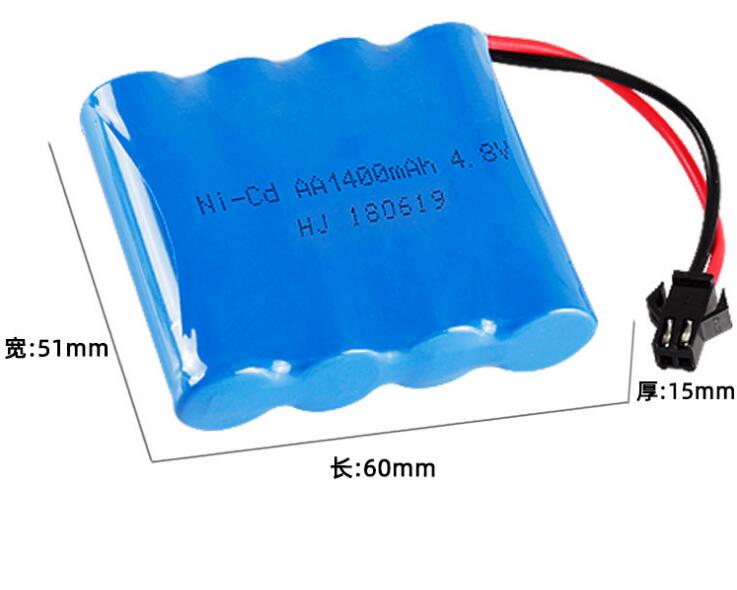 4.8v rechargeable battery 1400mah ni-cd battery nicd AA 4.8v pack 4.8v 1400mah batteries not nimh for cars 4.8v RC boat