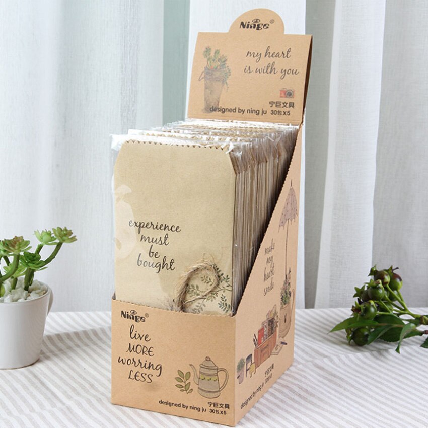 5Pcs/pack Lovely Those Small things Kraft Paper Envelope Letter Paper Wedding Party Invitation Supplies Random