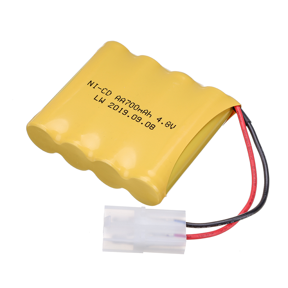 Batería recargable para juguetes eléctricos de control remoto, cargador de 4,8 V, 4,8 mAh, AA, para coche, camión, tanque, barco, enchufe TAMIYA, NI-CD, 700 V