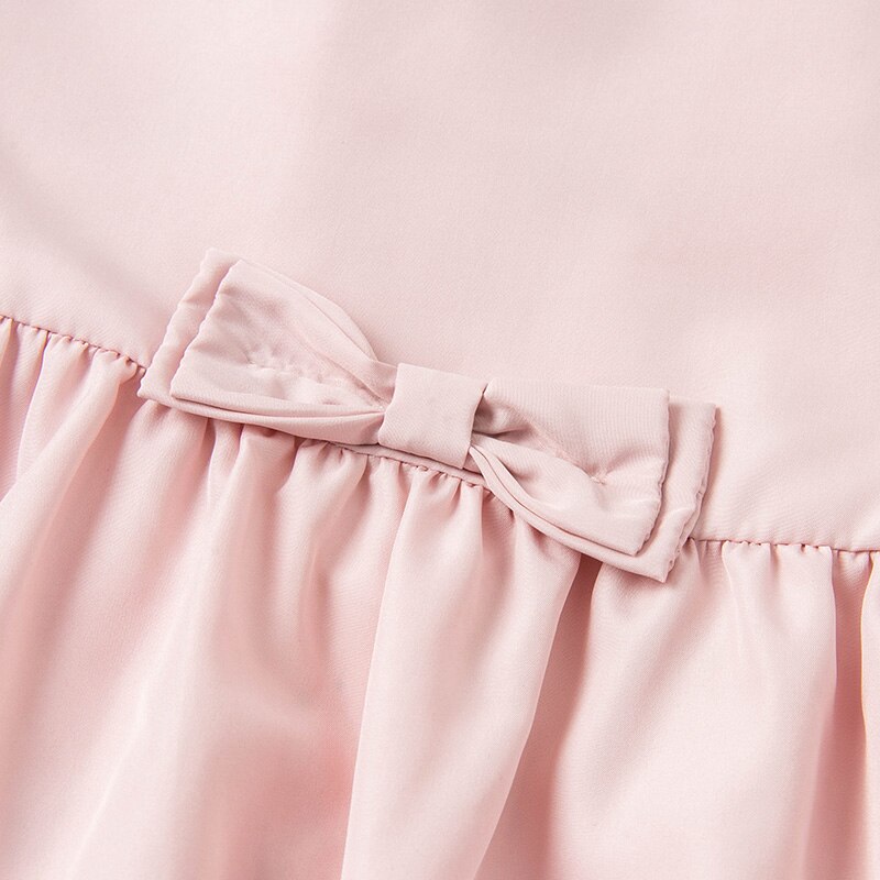 DBJ16582 Dave Bella Lente Baby Meisjes Mode Cartoon Boog Kapmantel Kinderen Tops Baby Peuter Bovenkleding