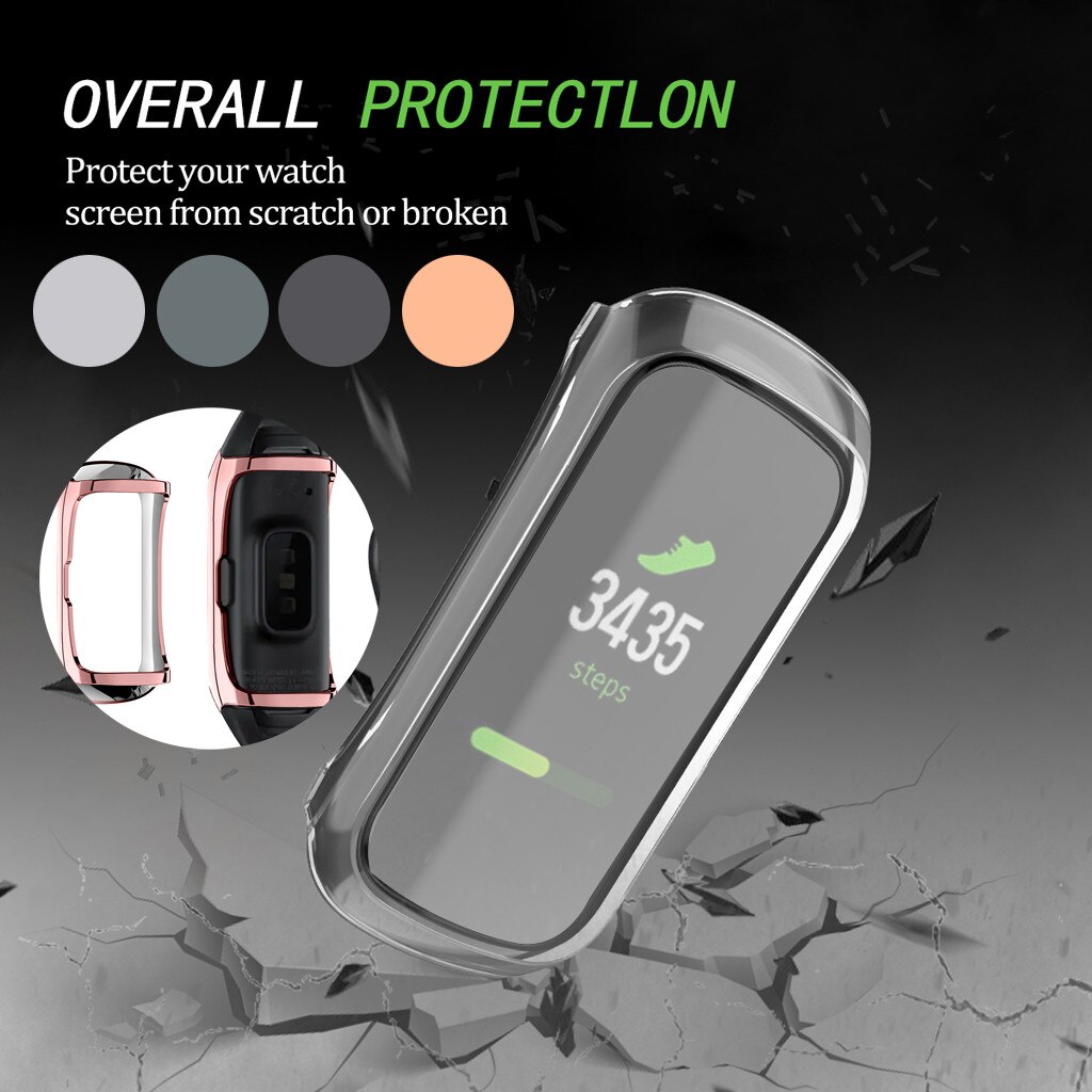Plating Zachte Tpu Bescherming Case Cover Voor Samsung Galaxy Fit SM-R370 Voor Slimme Horloge Accessoires Voor Samsung Horloge