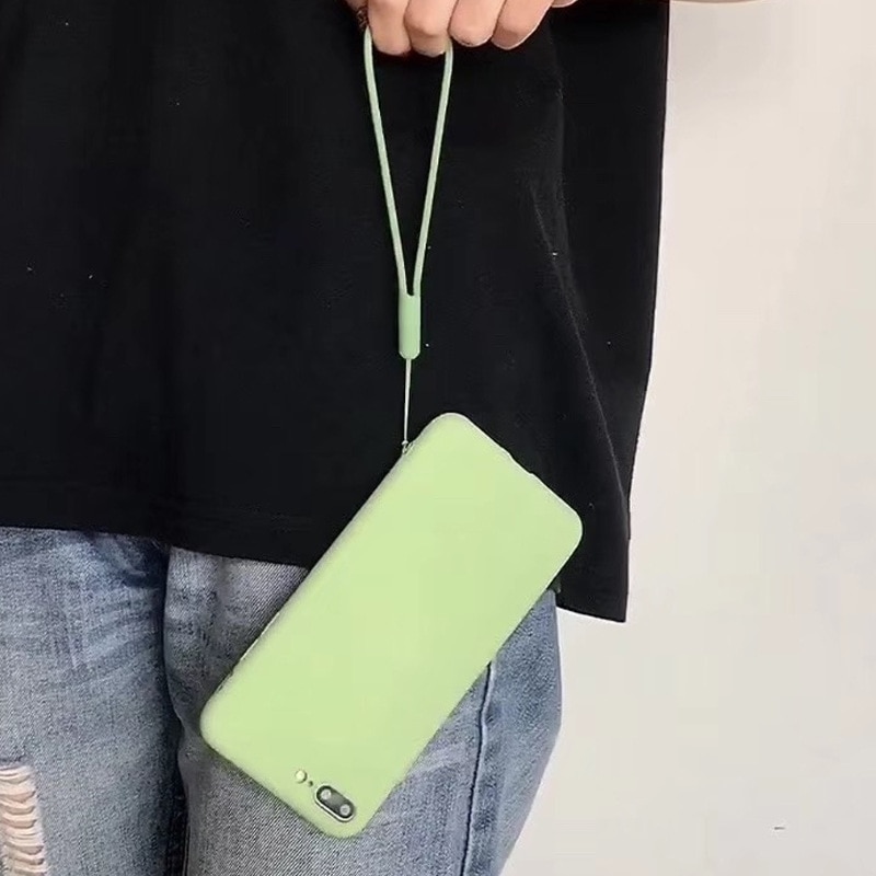 Silicone Mobile Phone Lanyard Silicone Fan Wrist Strap Speaker Rain Umbrella Strap Elastic Liquid Silicone Strap