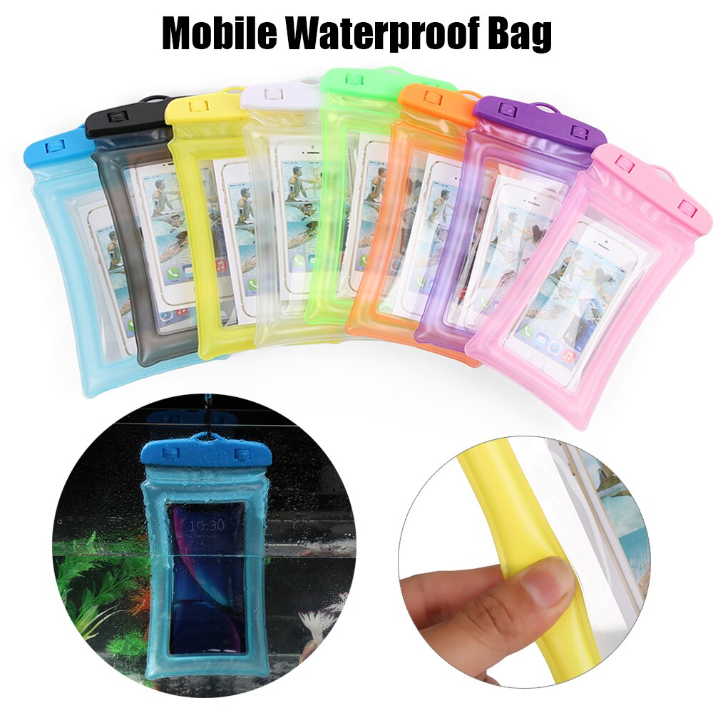 Mode Universal 6.3 inch Airbag Drijvende Zwemmen Tassen Waterdichte Touchscreen Phone Bag Onderwater Pouch Telefoon Geval Duurzaam