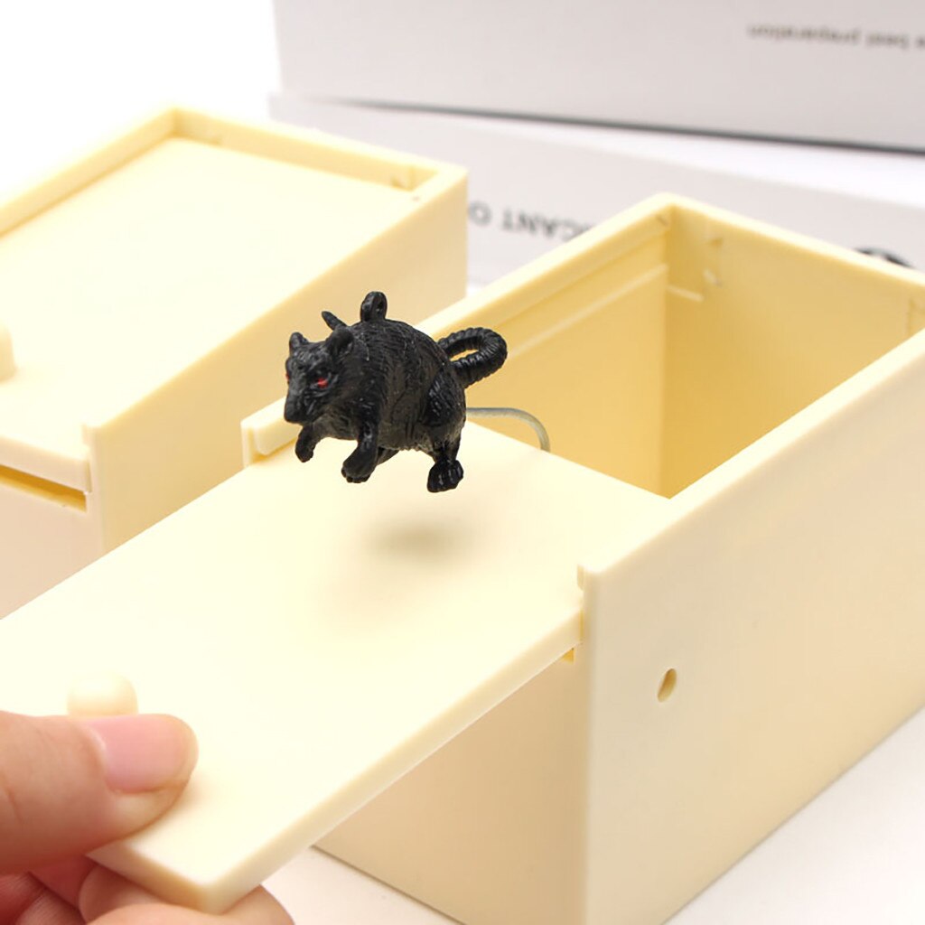 Prank Snuisterij April Fool 'S Day Spoof Grappige Schrikken Kleine Houten Doos Spider Scary Meisjes Onderwijs Baby Speelgoed игрушки Juguetes