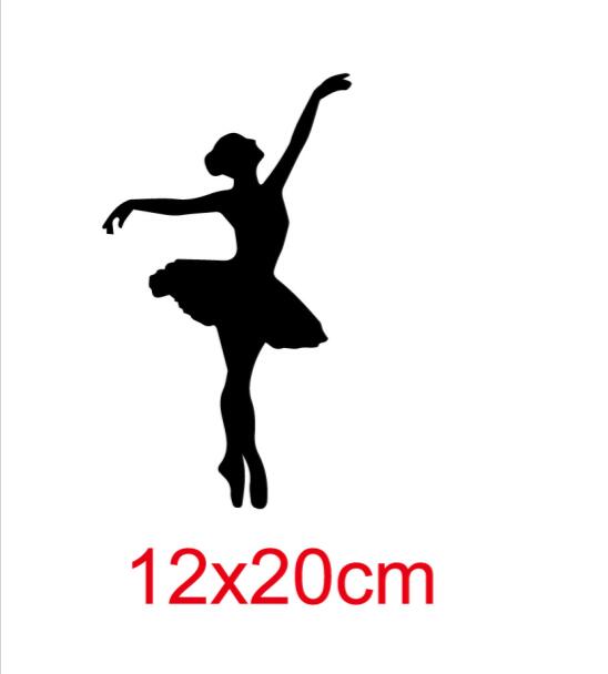 Wall Sticker for Dance room Bedroom black Ballet Dancer Dancing Home Decoration Vinyl Switch Sticker Decal #0632: 01