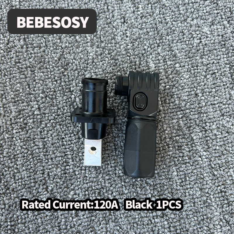 Batterijbehuizing Ingang Uitgang Terminal Connector 200A 120A Verwijderbare Quick Plug Terminal Vlamvertragend Waterdicht IP67 Single Core: Beige