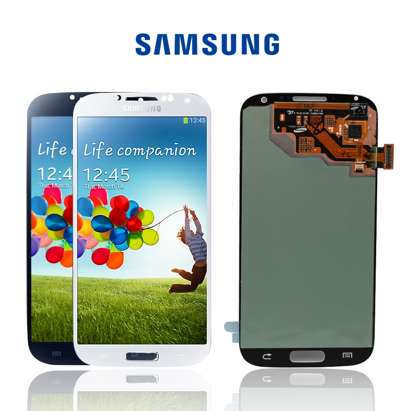 Pantalla LCD Original Amoled LCDs para Samsung Galaxy S4 i9506 i9500 i9505 i337, digitalizador de pantalla táctil con marco