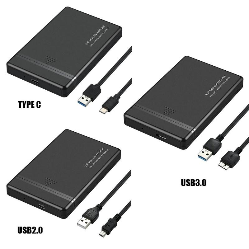 Kannettava 2.5 tuuman hdd ssd koteloitu kannettava tietokone  pc 480 mbps ulkoinen kiintolevykotelo työkaluton asennus led-ilmaisimella