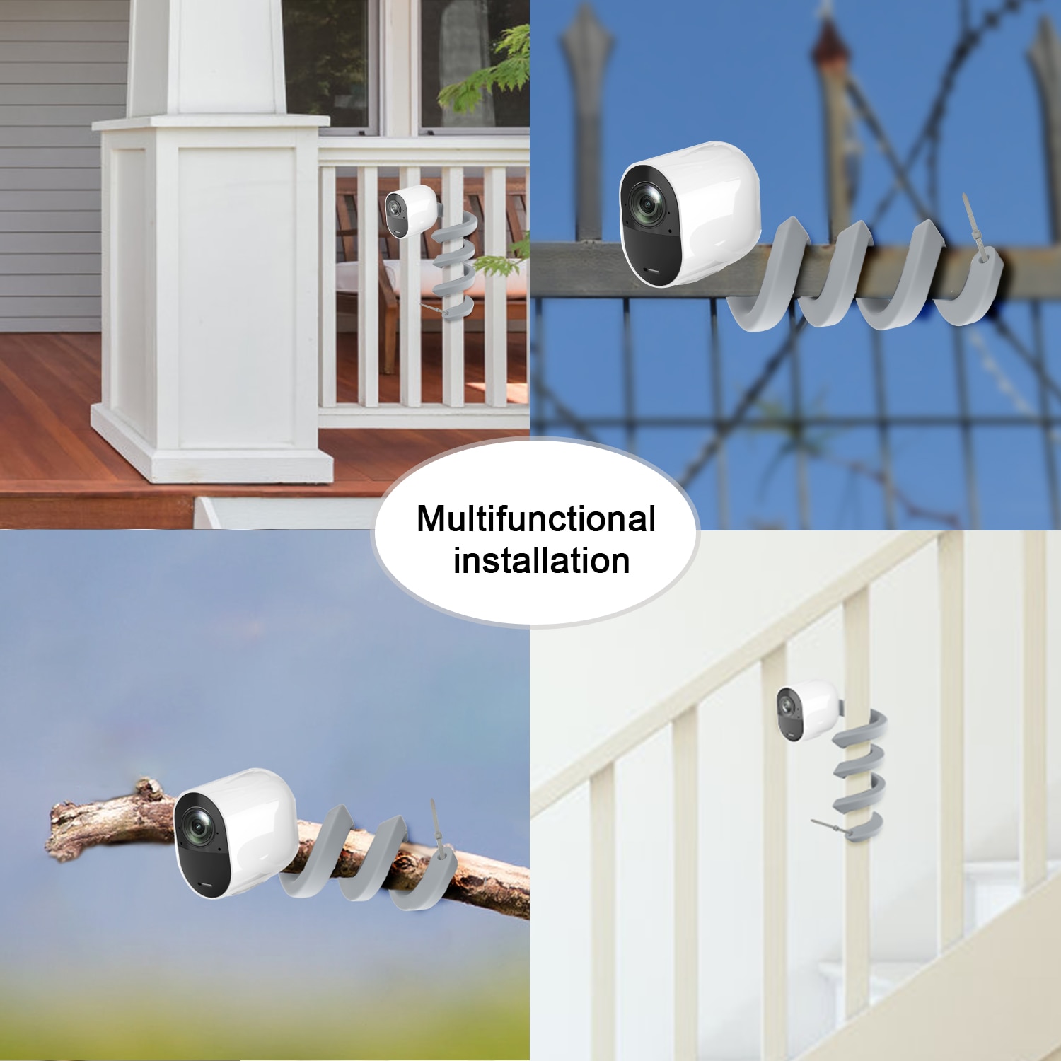 Twist Mount Compatible with ARLO PRO / PRO2 Ultra / PRO3 ARLO GO / ARLO Security Camera Flexible Adjustable Twist Wall Mount