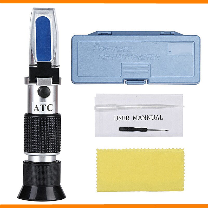 Handheld Refractometer Food Salinity Test Brine Refractometer Salinity Test Vegetable Soup Salty Concentration Meter 0-28%