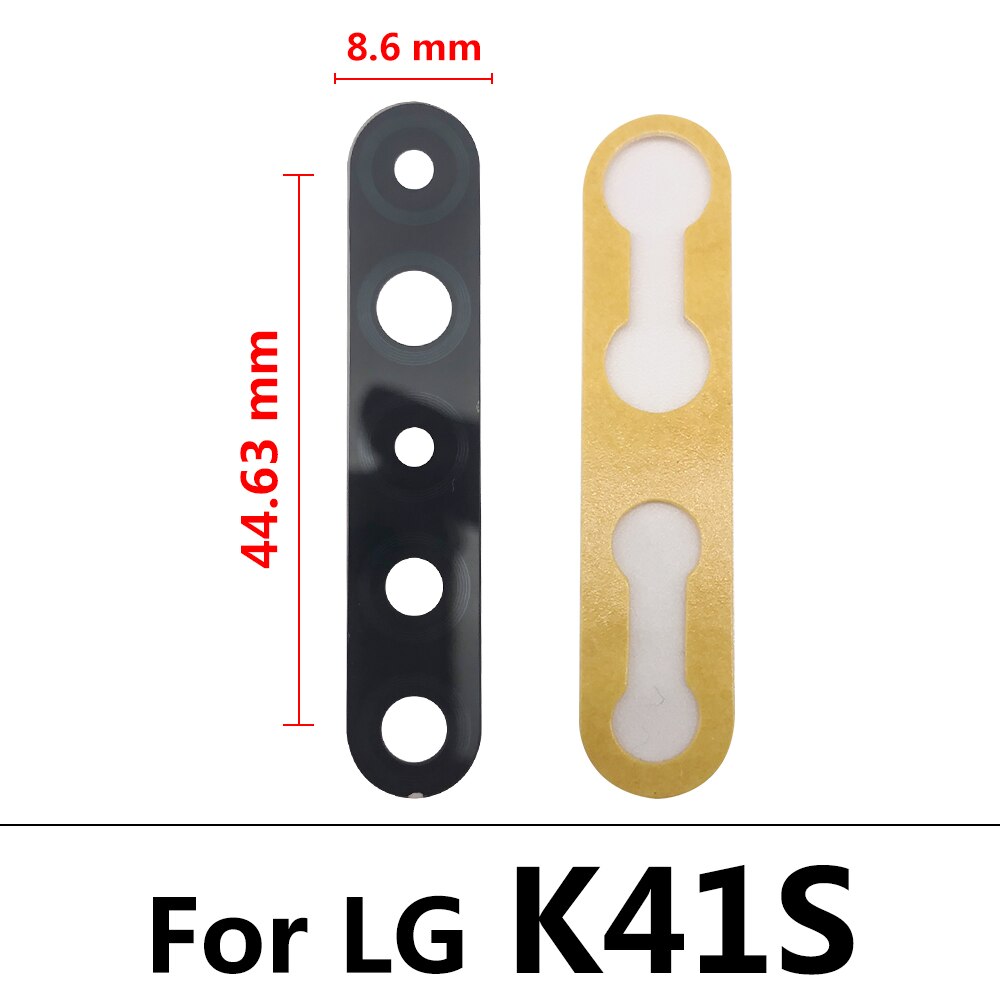 2Pcs Back Camera For LG K8 K41S K42 K51 k51S K61 K62 Plus Mobile Phone Housing Rear Camera Glass Lens Cover With Adhesive + Tool: K41S