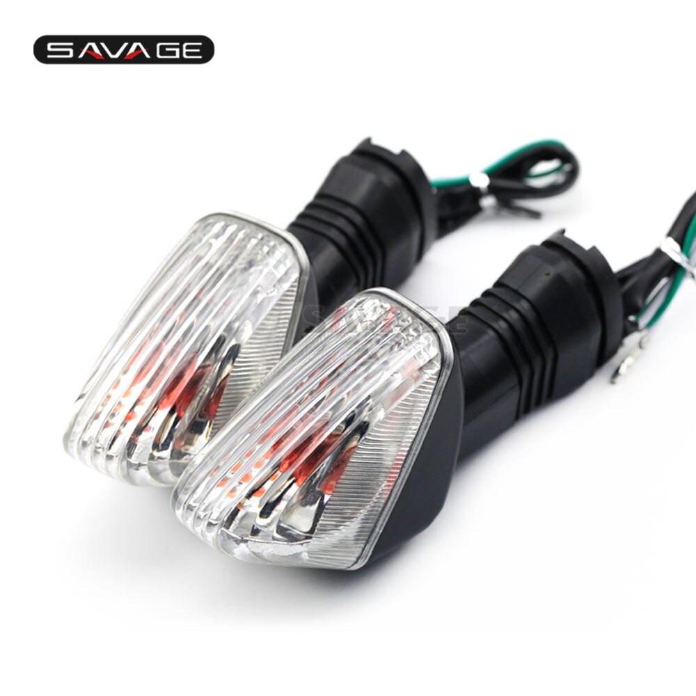 Spia indicatore di Direzione Per KAWASAKI NINJA ZX-6R ZX-6RR 600 636 Z750S KLE 500/650 VERSYS KLR Moto Anteriore/Posteriore lampada: Clear