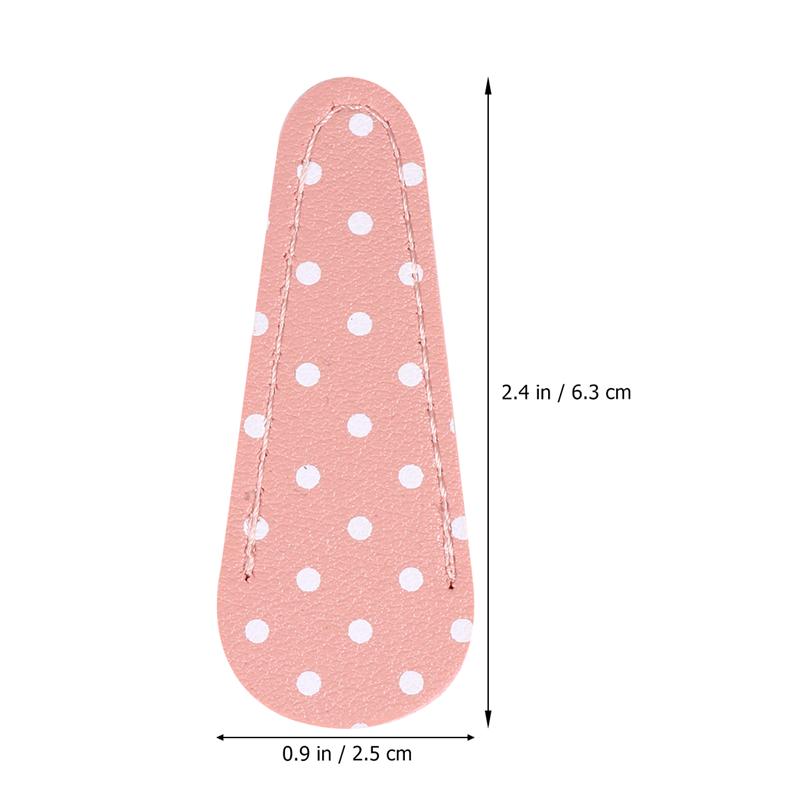 Funda protectora para tijeras bordadas, funda protectora de cuero PU para coser, funda para tijeras DIY, Color aleatorio, 6 uds./5 uds.