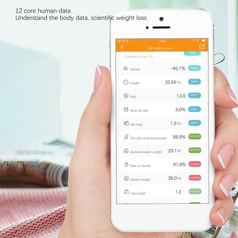 Smart Weegschaal Digitale Weegschaal Voor Body Gewicht Bluetooth Led Screen Samenstelling Analyzer Met Smartphone App