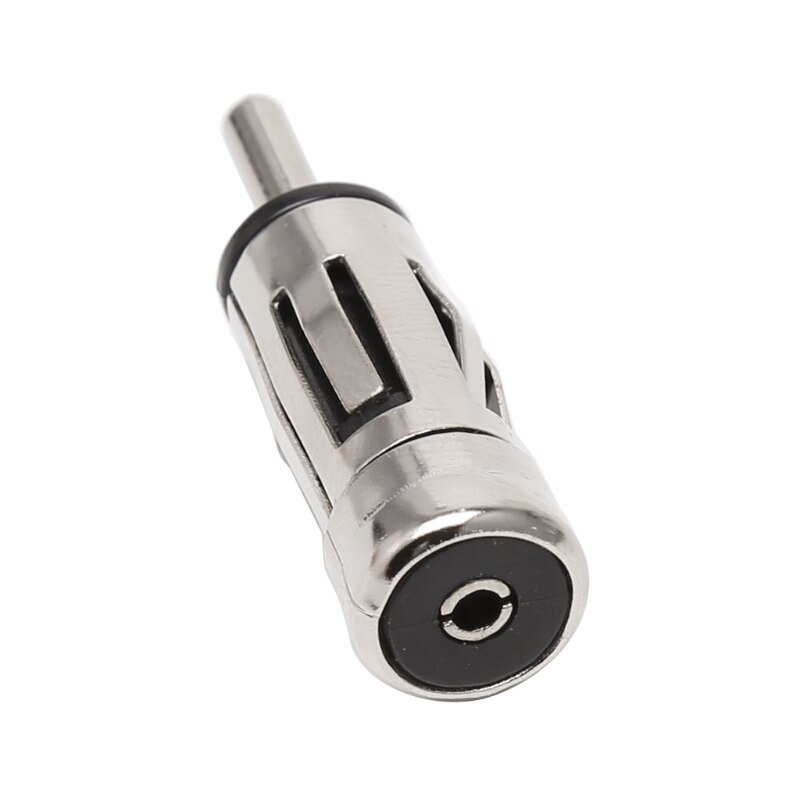 0.9*4Cm Auto Voertuigen Radio Stereo Iso Naar Din Zilver Antenne Antenne Mast Adapter Connector Legering Antenne plug