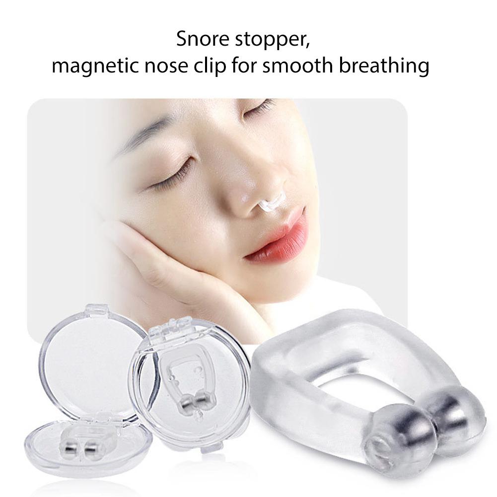 Mini Draagbare Slaap Snurken Slapen Aid Voor Home Reizen Persoonlijke Gezondheidszorg Silicone Magnetische Neus Clip Stop Snurken