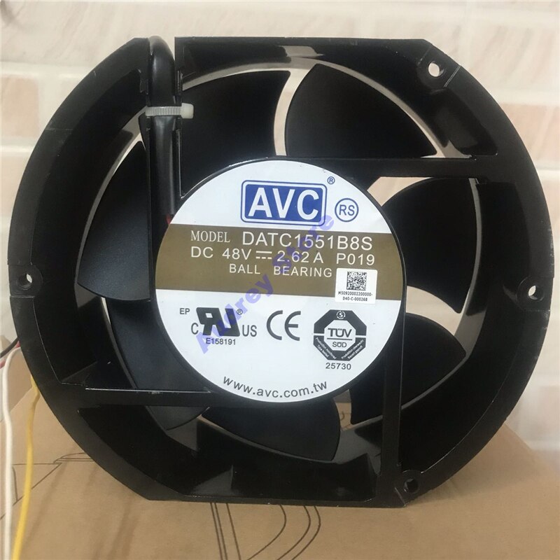 Originele Avc Fan DATC1551B8S 48V 2.62A 17251 Dubbele Kogellager Pwm 4 Lijn Grote Luchtvolume Air Blower Voor industriële Computer