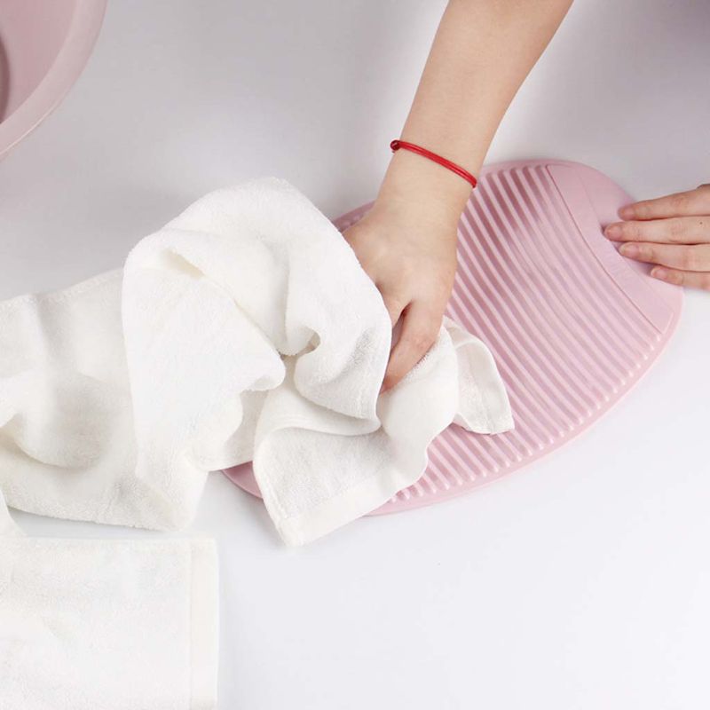 Mini Plastic Washboard Washing Board Scrub Cleaning Laundry Bathroom Kids Cloth M6CE