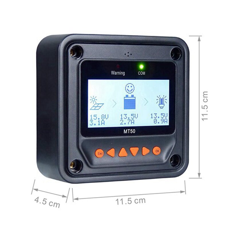 MT50 Remote Display for Tracer-AN Tracer-BN TRIRON XTRA Series MPPT Solar Controller and VS-BN PWM EPSOLAR Regulator