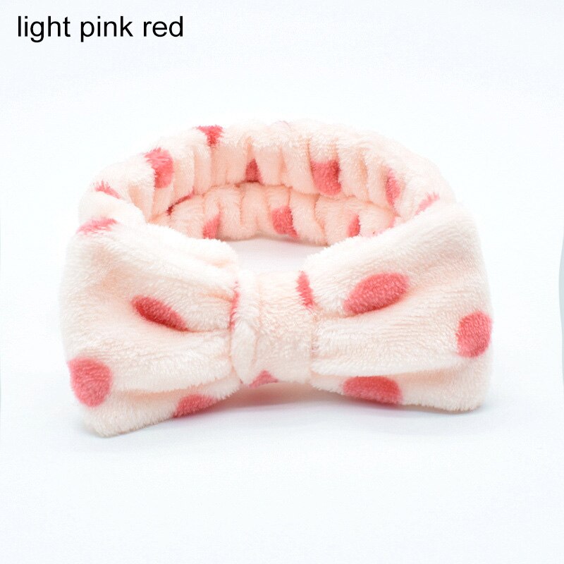 Omg Brief Coral Fleece Wassen Gezicht Haarbanden Voor Vrouwen Leuke Zachte Boog Meisjes Hoofdbanden Haarbanden Tulband Haar accessoires