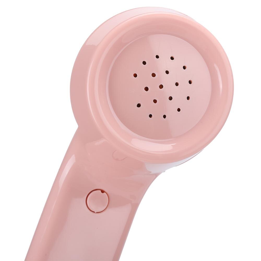 Telefone do vintage de alta definição qualidade chamada com fio telefone para escritório em casa rosa telefone número de armazenamento telefone fixo vintage tel