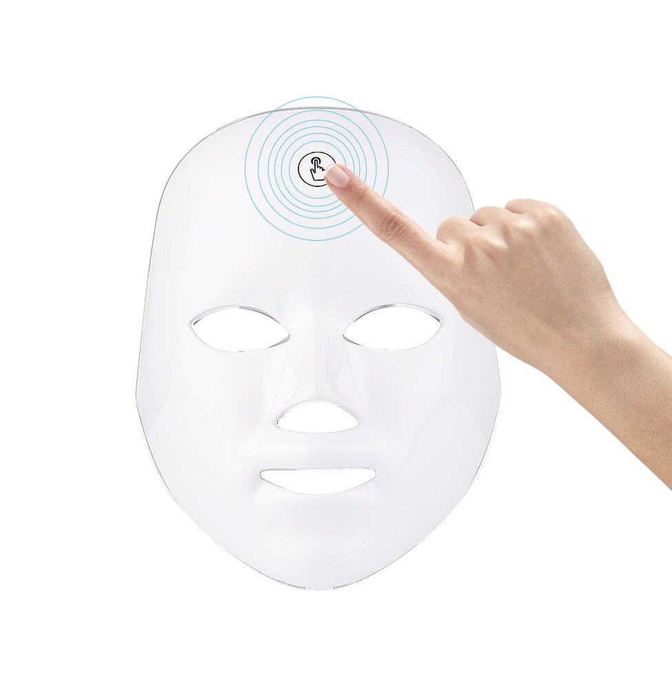 7 Colors Led Photon Touch Mask Light Therapy Skin rejuvenation Wrinkle Acne Removal Facial Beauty Instrument Korean Skin Care: White