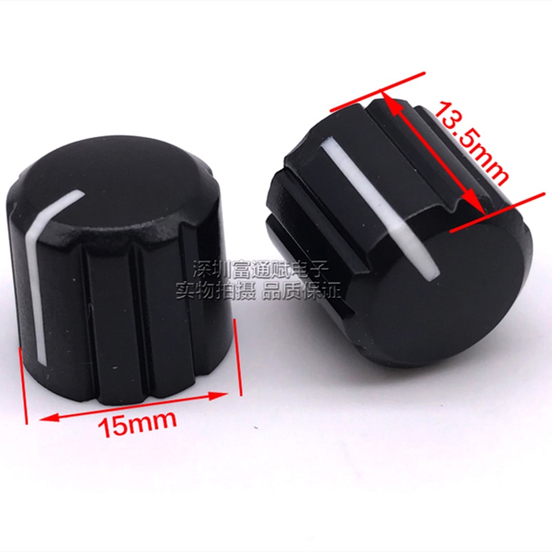 10 stuks Plastic knop 15*13.5 MM potentiometer cover switch knop encoder cover half as gat en bloem as gat