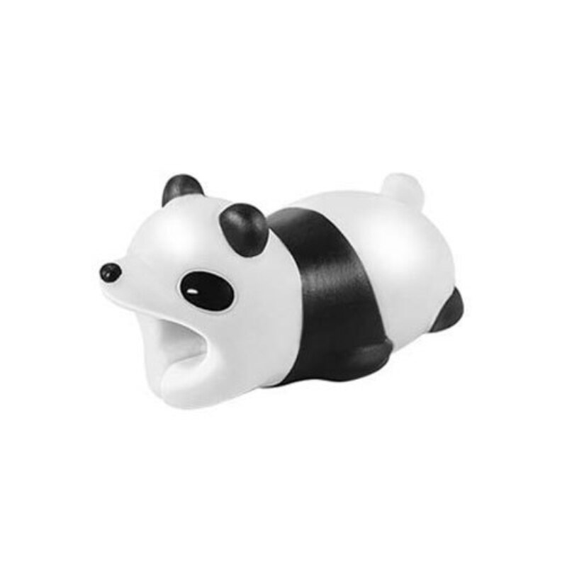 PVC Soft Rubber Protector Saver Cover Compatible Apple IPhone USB Charger Cable Cord For Data Line Earphone Cable Protection: panda