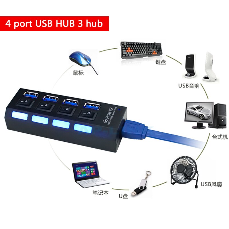 StarTech 4 poorts USB 3.0 Hub - USB-A naar 4x USB-A - 5Gbps