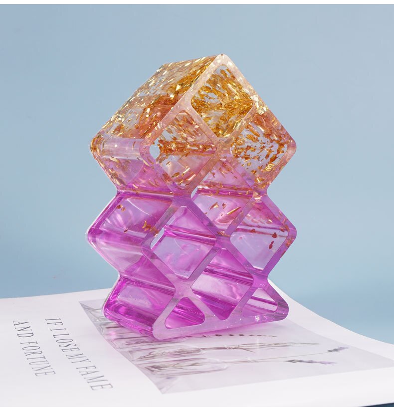 Opbergdoos voor lippenstift, diy harsmal, gedroogde bloemen van siliconen, decoratieve knutselmaterialen van epoxyhars, sieraden en cosmetica.