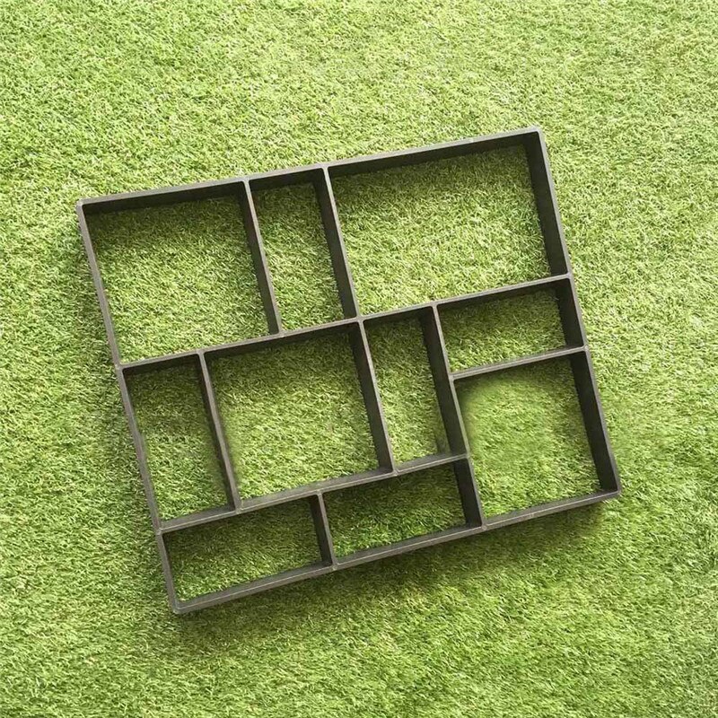 10-Cell Concrete Mold Reusable Walking Machine Stepping Stone Paving Machine Sidewalk Paving Paving Mold For Courtyard Garden