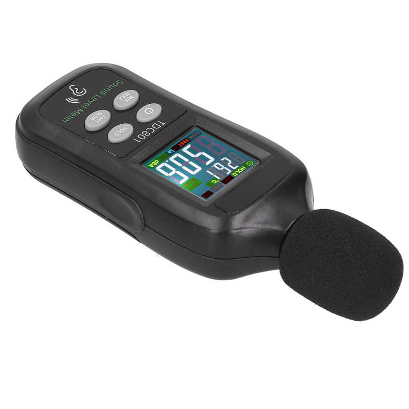 TDC801 Noise Decibel Tester LCD Display Digital Sound Level Meter Monitor 35dB-135dB Noise Tester