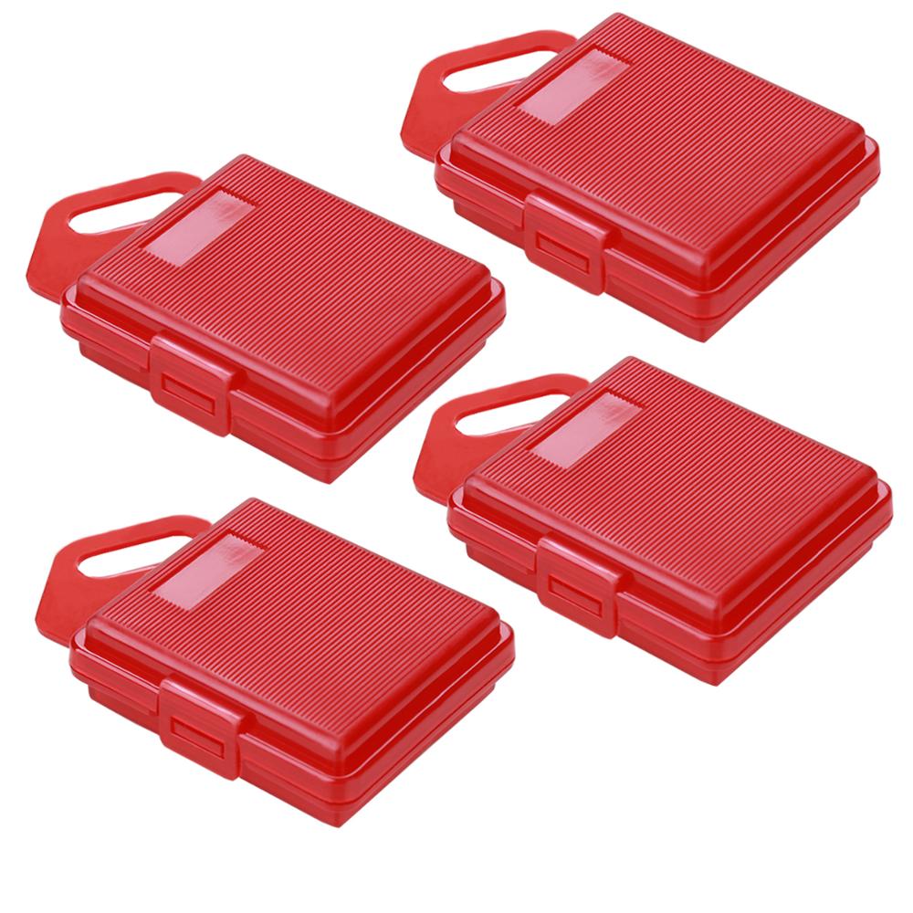 Battery Protective Storage Box Case for Go Pro Hero 9 8 7 6 5 4 3 2 Xiaomi Yi MiJia 4k Eken H9 NP BX1 Camera Accessories: 4 red boxes