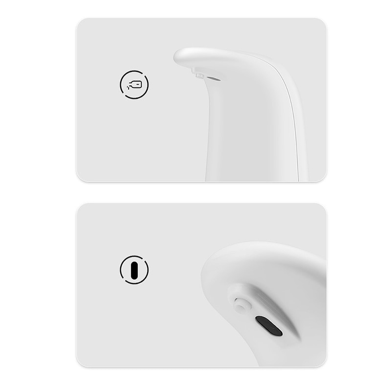 DItIm Auto Induction Foaming Hand Wash Washer Automatic Soap Dispenser 0.25S Infrared Induction for Baby and Family White