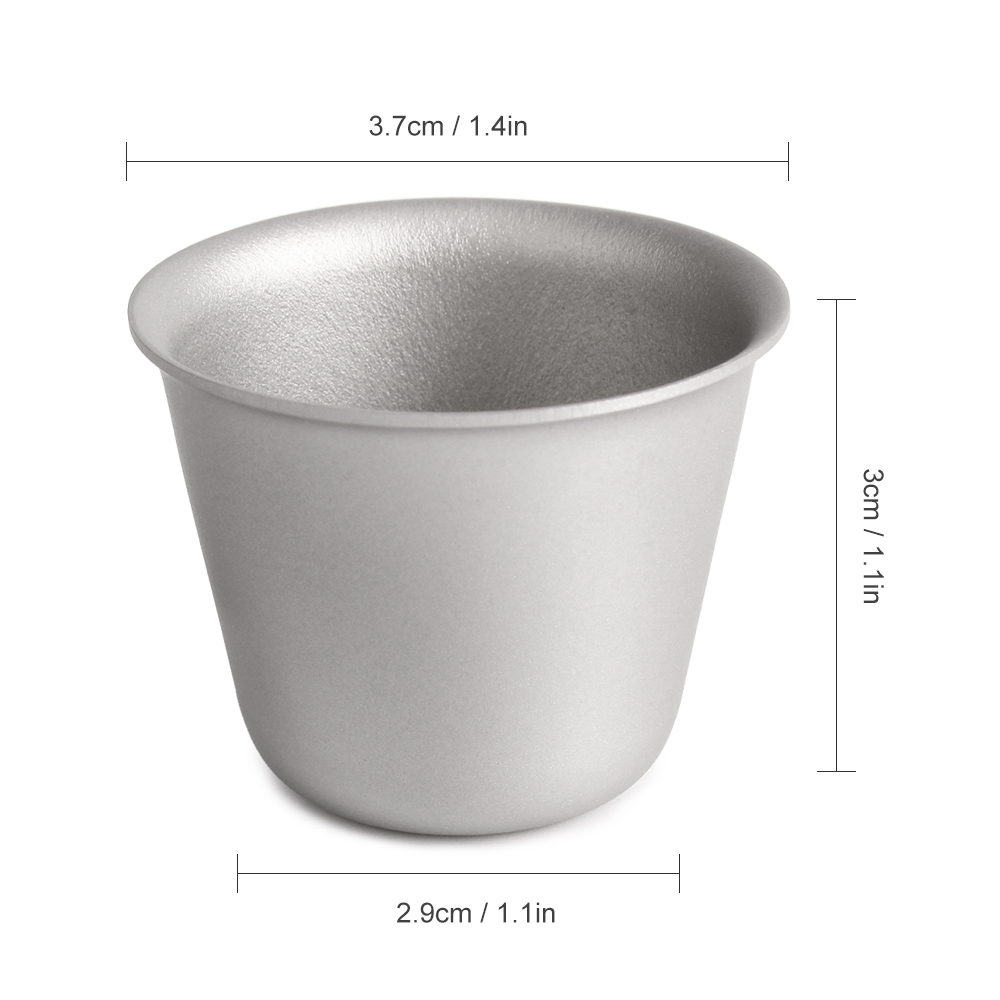 all'aperto Tazza di Titanio di Campeggio di vino Tazza di Tè picnic Tavola Bere Tazze Del Partito Articoli E Attrezzature per Acqua, Caffè, Tè anti-rotto Tazza Sano 3pz 2pz 1pz