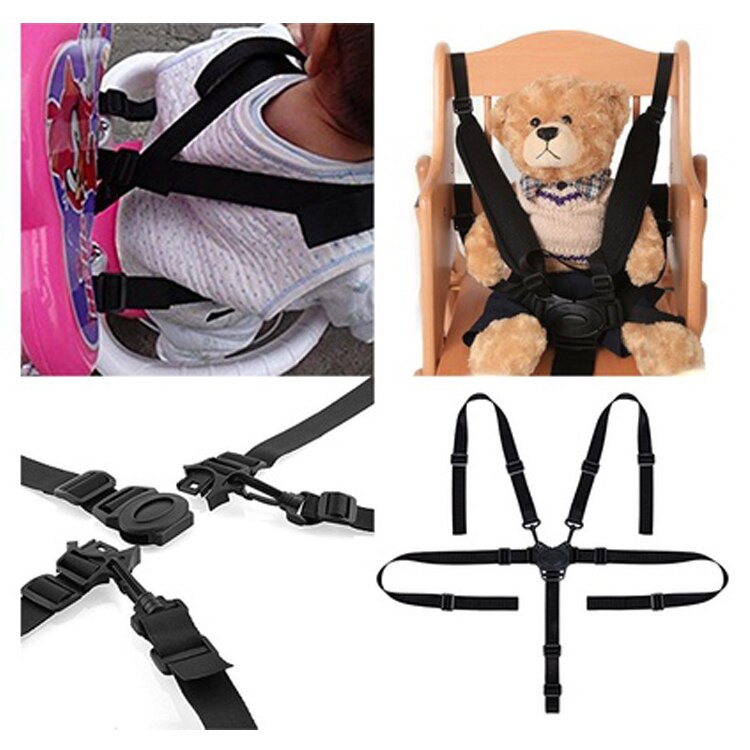 Arnés universal de 5 puntos para bebé, cinturón de seguridad, cinturones de seguridad para cochecito de bebé, silla alta, asiento de seguridad para niño, cuna de bebé, bicicleta de bebé