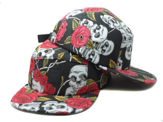 lässig Neue klassische blumen 5 Tafel Hütte strapback gorras knochen Baseball kappe für männer frauen hysterese fünf Tafel kappen