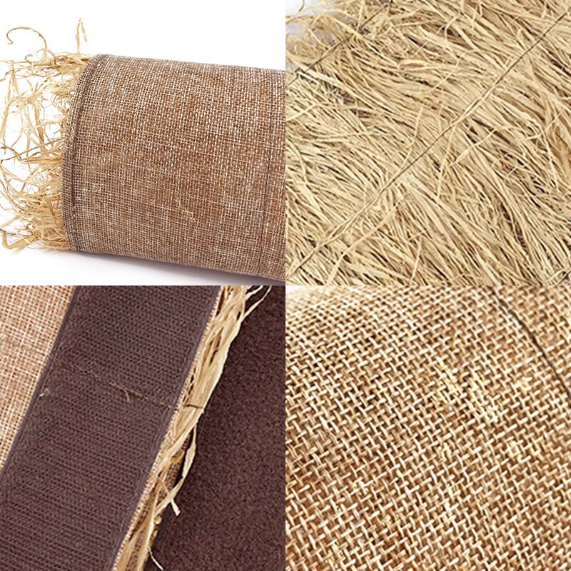 Tapis à mâcher en forme d'herbe de lapin et de Hamster, accessoire pliable en paille tissée pour Animal de compagnie, lit de maison, cochon d'inde