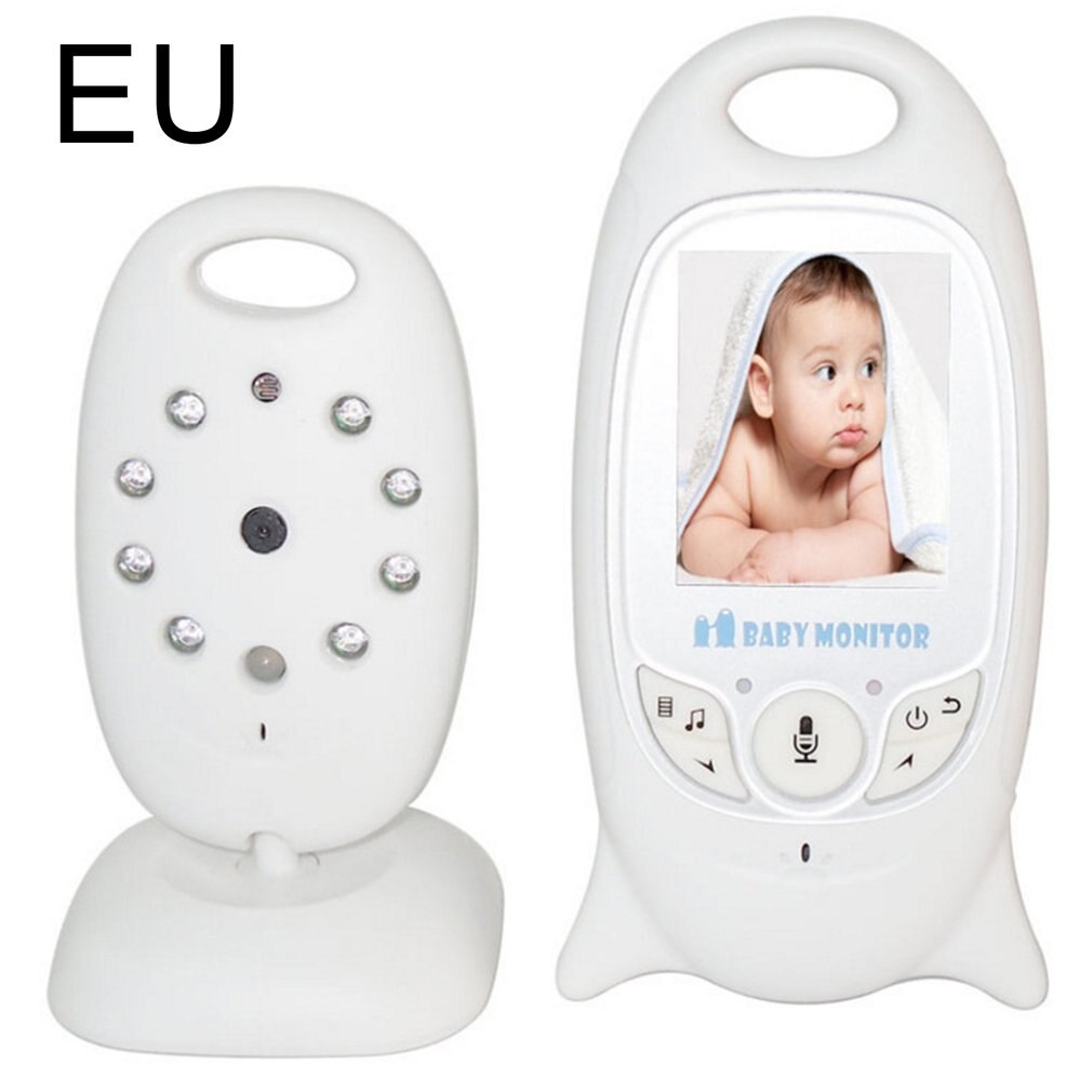 VB601 2.4g niania elektroniczna niemowlę monitor niania elektroniczna niemowlę monitor wbudowany kołysanki monitorowanie temperatury noc wizja dla dzieci opiekun: EU wtyczka