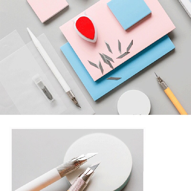 Rubber Carving Handcraft Set Sculpture Stamp DIY Tool Kit for Rubber Stamp Enthusiasts GQ