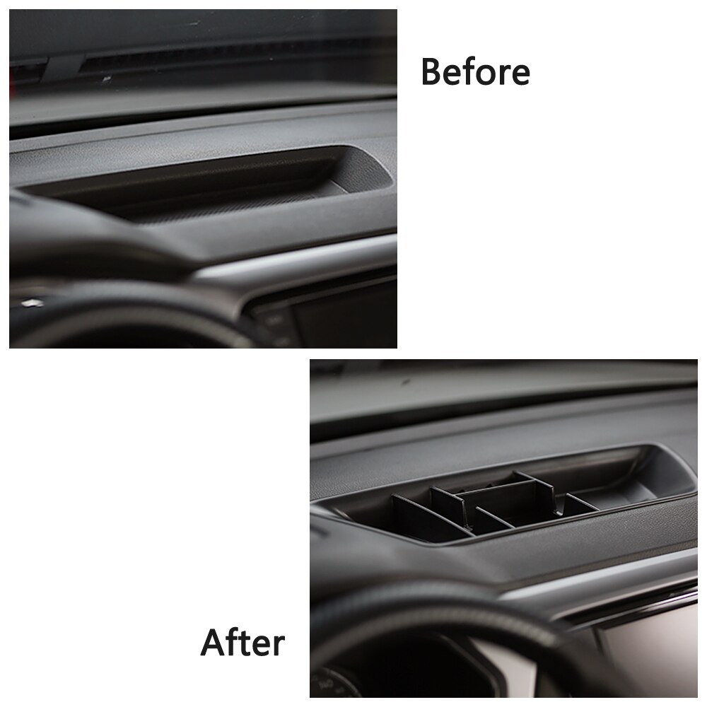 Til volkswagen vw t-cross tcross instrumentbræt opbevaringsboks refit organisator bakke stuvning oprydning