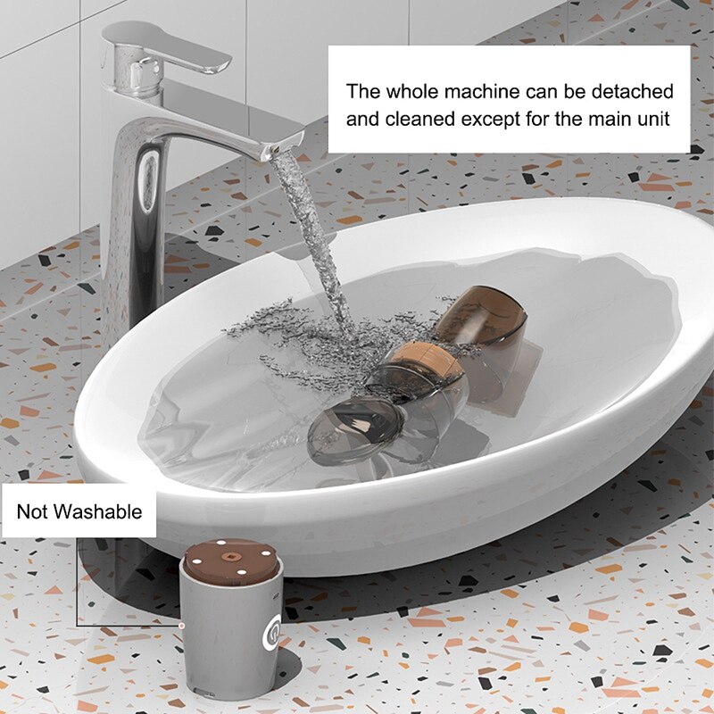 Portable Burr Coffee Grinder, 2 in 1 Manual Electric Coffee Bean Grinder with 5 Modes for Espresso Drip Pour Over