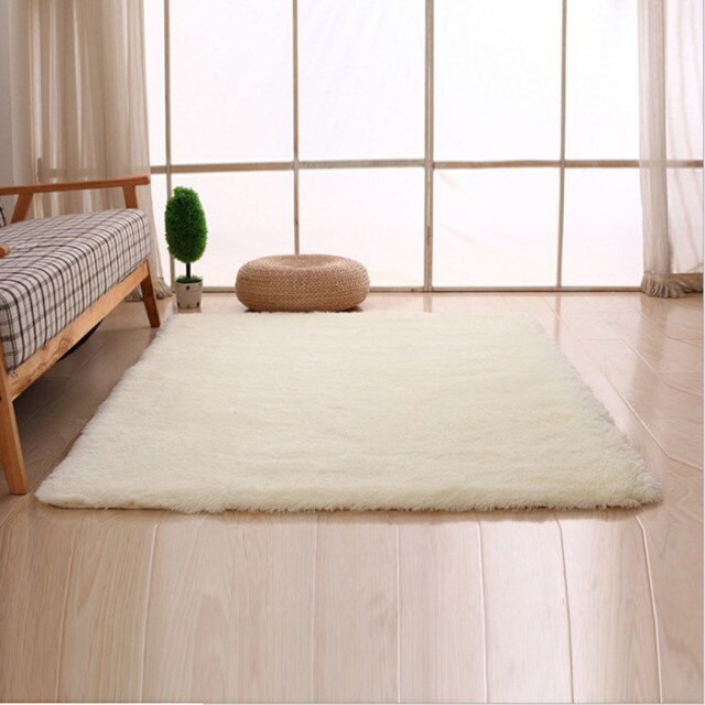 Tapis souple pour salle d'étude, chambre à coucher, couloir, paillasson de sol, salon: Beige / 60x160cm