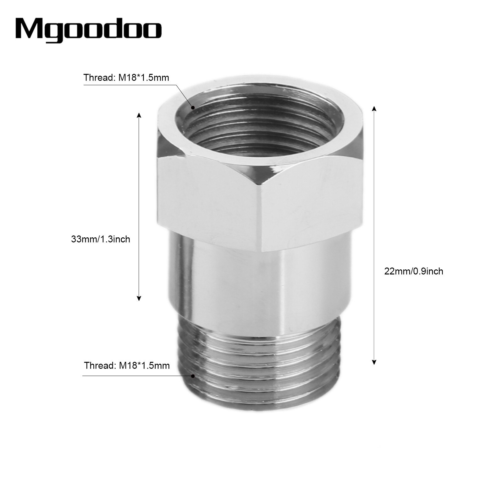 2Pcs Car Exhaust O2 Oxygen Sensor Test Pipe Extension Extender Adapter Spacer M18 X 1.5 Bung Thread 32mm Auto Parts
