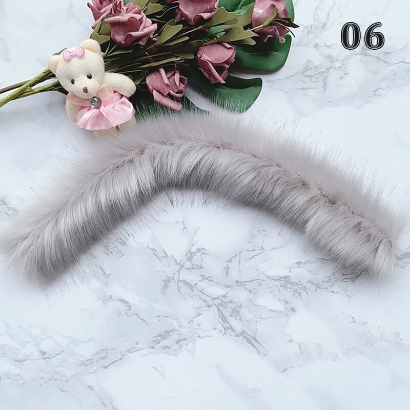 Faux Vos Bont Lint Tapes Furry Trim Trimmen Voor Trui Jas Kap Hoed Schoenen Diy Pluizige Kledingstuk Materialen: 06