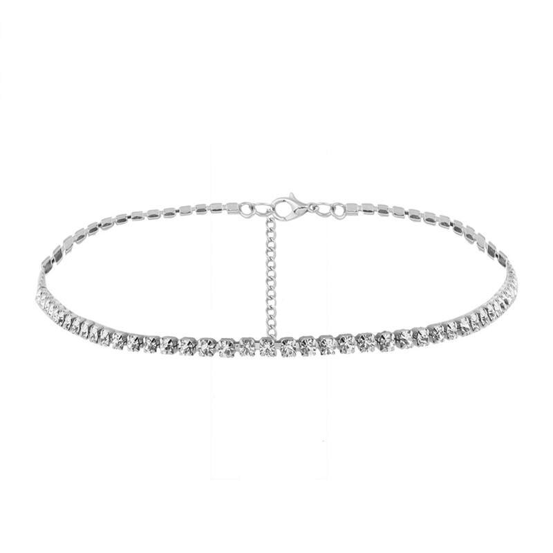 H:HYDE Jewelry Accessories Luxury Rhinestone Choker Necklace for Women Temperament Collar mujer Necklace Birthday: J10422