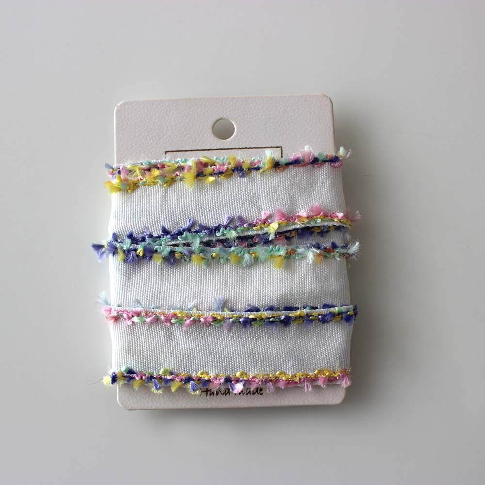 1 Yard 2.5cm Embroidered Lace Trim Ribbon Fabric webbing Grosgrain Trimming Handmade DIY Costume Dress Sewing Supplies Craft: WHITE