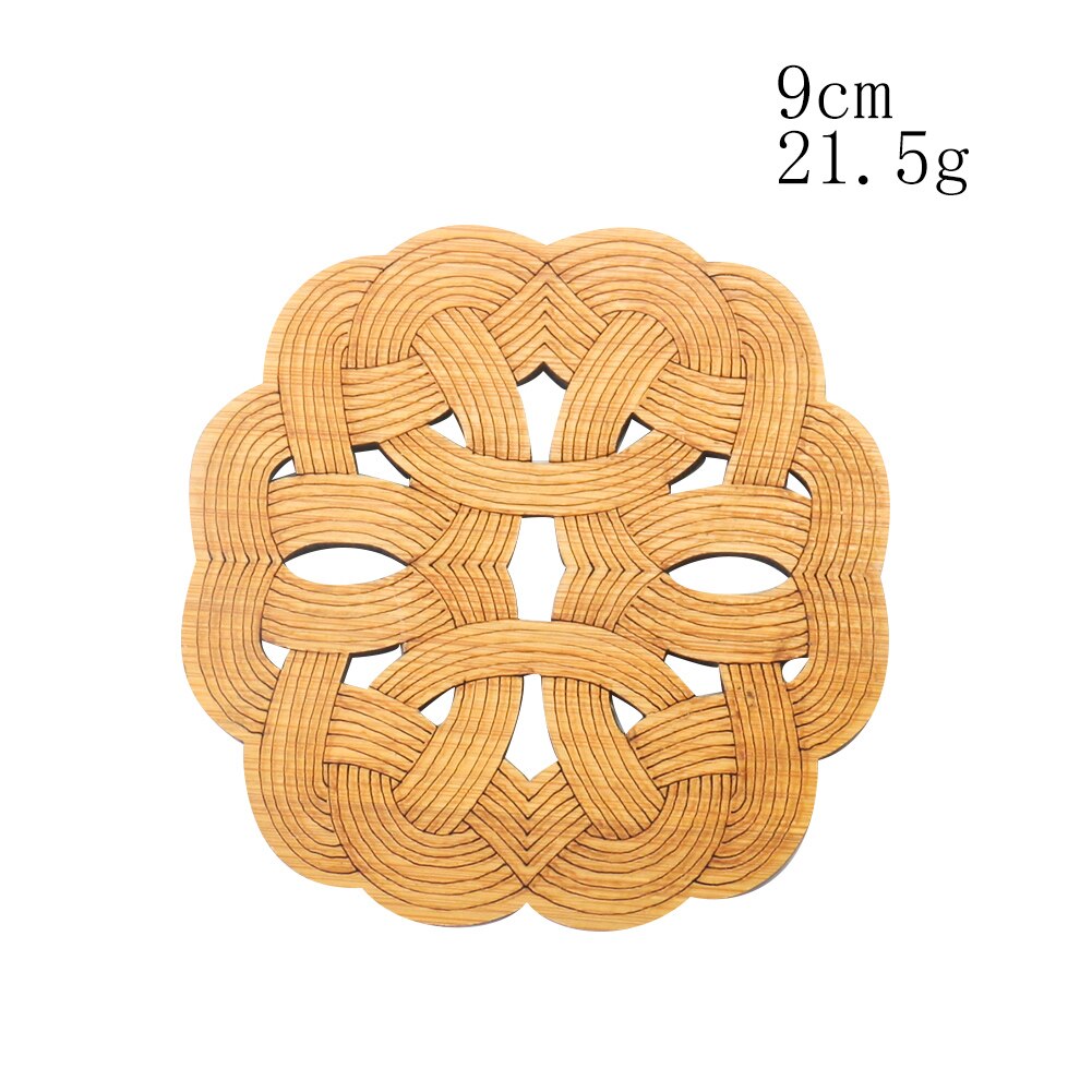 Posavasos de bambú Zen para té, antiincrustante tapete, soporte para taza de té, mesa de comedor, juego de té, posavasos, accesorio de cocina: 1PC  Style 01
