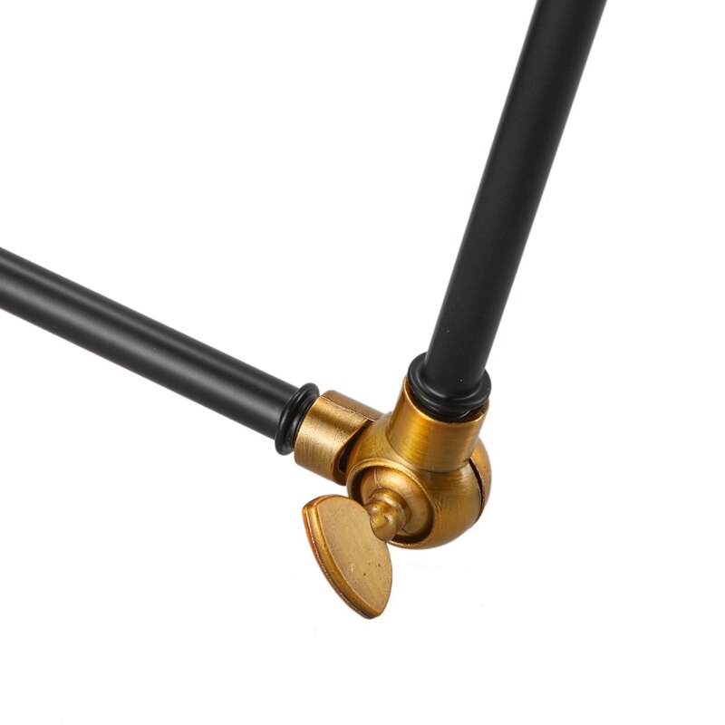 Retro industriële eenvoud antieke wandlamp met metalen paraplukap - zwart